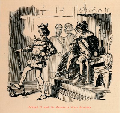 إدوارد الثاني. والمفضل لديه ، بيرس جافستون ، c1860 ، c1860 بواسطة جون ليتش