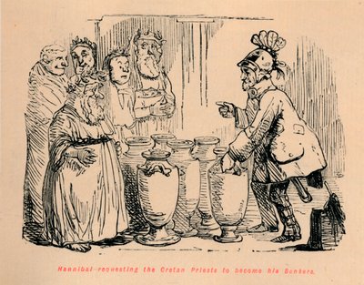 طلب هانيبال من كهنة كريتيين أن يصبحوا مصرفيين له ، 1852 بواسطة جون ليتش