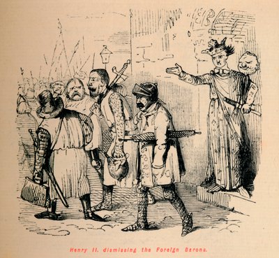 هنري الثاني. إقالة البارونات الأجانب ، c1860 ، c1860 بواسطة جون ليتش