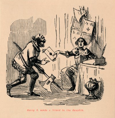 يرسل Henry V. صديقًا إلى Dauphin ، c1860 ، c1860 بواسطة جون ليتش