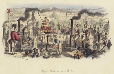 هايد بارك كما سيكون بواسطة John Leech