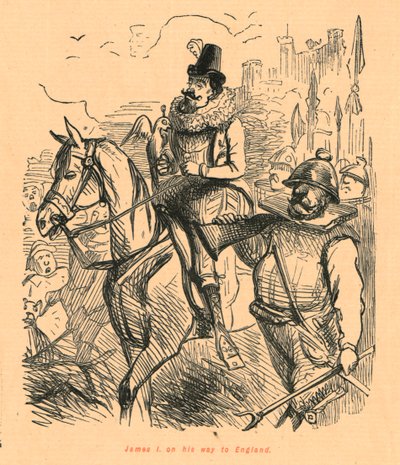 جيمس الأول في طريقه إلى إنجلترا ، 1897. بواسطة جون ليتش