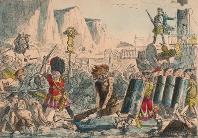 هبوط يوليوس قيصر ، 1850 بواسطة جون ليتش