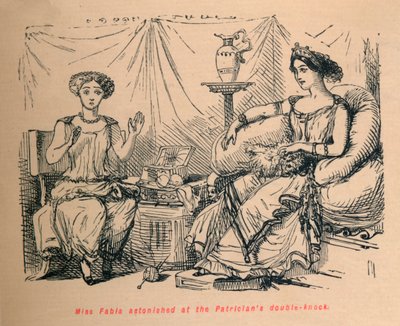 فوجئت الآنسة فابيا بضربة مزدوجة على الأرستقراطيين ، 1852 بواسطة جون ليتش