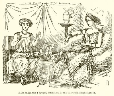 اندهشت الآنسة فابيا ، الأصغر ، في الضربة المزدوجة الأرستقراطية بواسطة John Leech