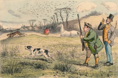السيد Jogglebury Crowdey مع كلبه وبندقيته ، c1860s. بواسطة جون ليتش