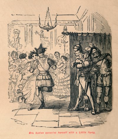 السيدة سيكستوس تقيم نفسها مع حزب صغير ، 1852 بواسطة جون ليتش