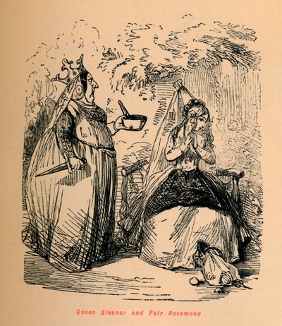 الملكة إليانور وفير روزاموند ، c1860 ، c1860 بواسطة جون ليتش