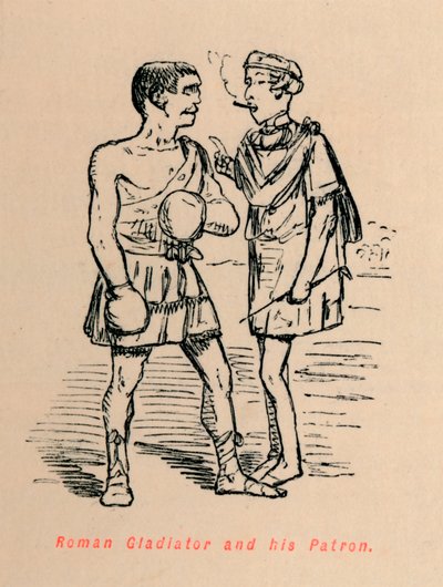 المصارع الروماني وراعيه ، 1852 بواسطة جون ليتش