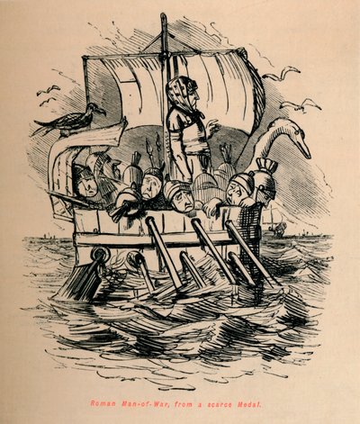 رجل الحرب الروماني ، من ميدالية نادرة ، 1852 بواسطة جون ليتش