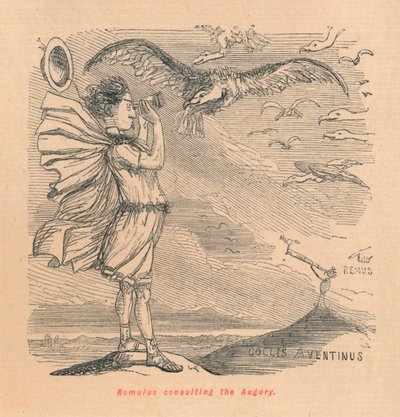 رومولوس يتشاور مع Augury ، 1852 بواسطة جون ليتش