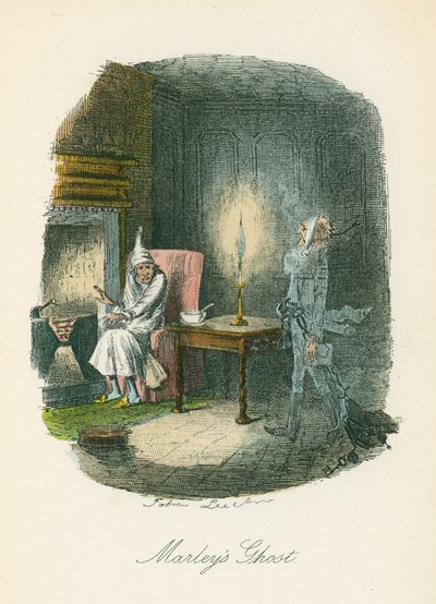 مشهد من كارول عيد الميلاد بواسطة تشارلز ديكنز 1843 بواسطة جون ليتش
