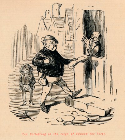 تحصيل الضرائب في عهد إدوارد الأول ، c1860 ، c1860 بواسطة جون ليتش