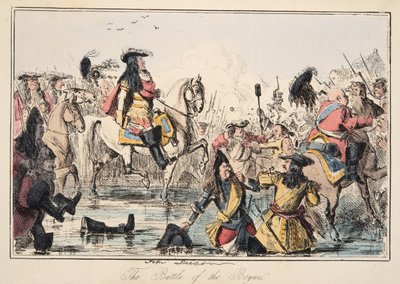 معركة بوين ، من التاريخ الهزلي لإنجلترا ، حانة. 1864 (النقش اليدوي) بواسطة جون ليتش