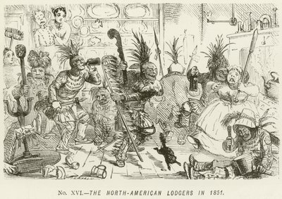 الأكواخ في أمريكا الشمالية عام 1851 بواسطة John Leech