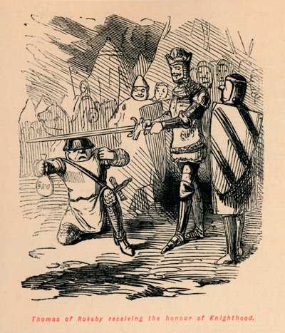 توماس روكيبي يتسلم شرف الفروسية ، c1860 ، c1860 بواسطة جون ليتش