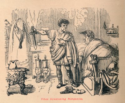 تيتوس يهدد بومبونينس ، 1852 بواسطة جون ليتش
