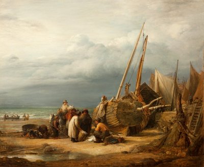 منظر على الساحل في هاستينغز ، 1832 بواسطة جون لينيل