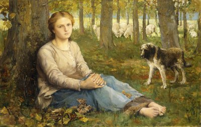 راعية وقطيعها ، 1878-189 بواسطة John Macallan Swan