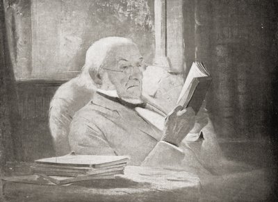 ويليام إيوارت جلادستون (1809-98) في سن الشيخوخة ، رسم توضيحي من "VRI Her Life and Empire" للماركيز من لورن بواسطة جون ماكلور هاميلتون