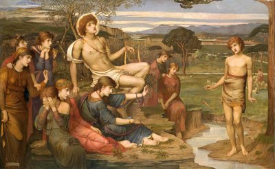 "أبولو ومارسياس" ، ١٨٧٩ بواسطة جون Melhuish Strudwick