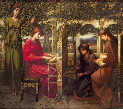 سانت سيسيليا بواسطة جون Melhuish Strudwick