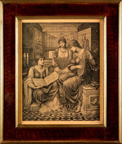 الموسيقى اللطيفة في اليوم الماضي (النقش؟) بواسطة جون Melhuish Strudwick