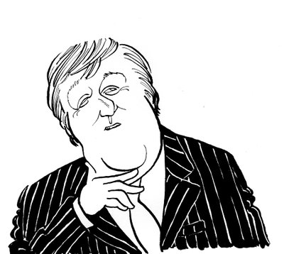 ستيفن فراي - رسم كاريكاتيري لجون مينيون بواسطة جون مينيون