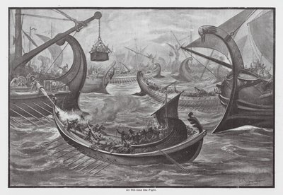 معركة بحرية قديمة (ليثو) بواسطة جون موير سميث