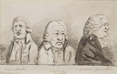 باتسون ، مصرفي ، توللي ، بانكر ، مستر وود ، مستشار ، 69 شارع لومبارد ، كورنهيل ، 1790 (قلم ، فرشاة وحبر على ورق) بواسطة جون نيكسون
