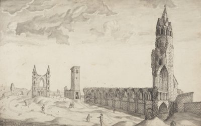 St Andrews Delineated (قلم وغسل على الورق) بواسطة جون أوليفان