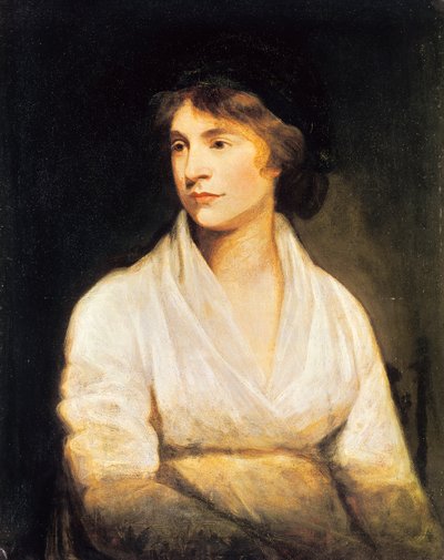 Portrait of Mary Wollstonecraft, c.1797 (oil on canvas) بواسطة جون أوبي