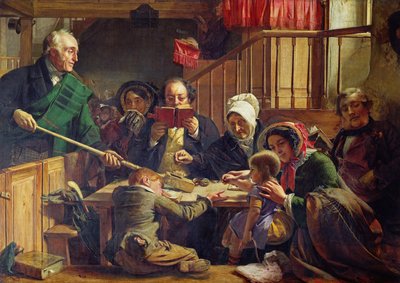 جمع القربان في الكنيسة الاسكتلندية بواسطة جون فيليب