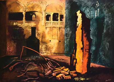 "غرفة المجلس ، مجلس العموم ، 1941 بواسطة جون بايبر