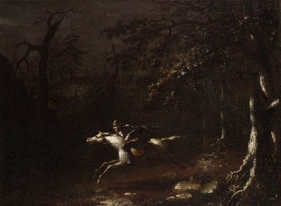 Ichabod Crane تحلق من فارس مقطوع الرأس بواسطة جون كويدور