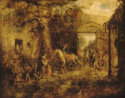 The Vigilant Stuyvesants Wall Street Gate ، 1863. بواسطة جون كويدور