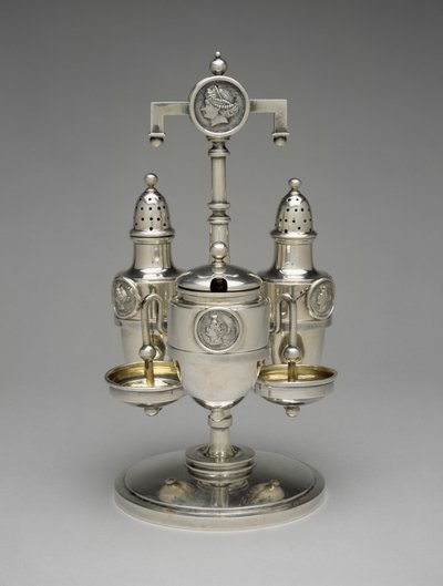 مجموعة الكاستر ، ج. 1862-1871 (فضة مطلية بالفضة) بواسطة جون ر. (Attr.to) Wendt