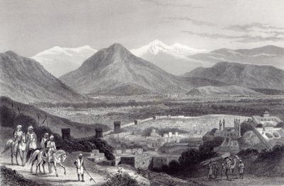 كابول من بالا حصار ، نقش جيه ستيفنسون ، 1870 بواسطة جون رامج