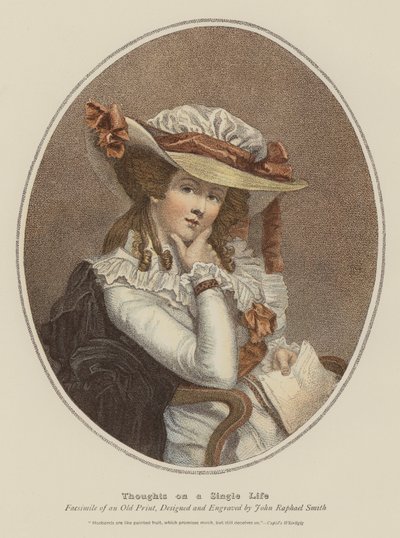 أفكار عن حياة واحدة (chromolitho) بواسطة جون رافائيل سميث