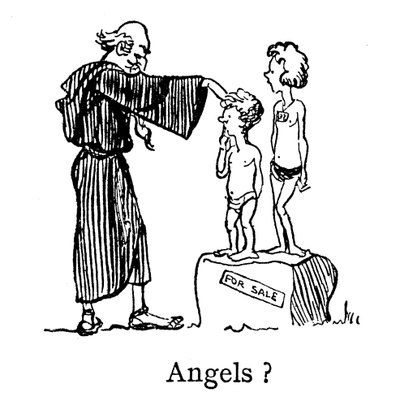 Angels, Pope Gregory, Non Angli, Sed Angeli (not Angels, but Anglicans) (lithograph) بواسطة جون رينولدز