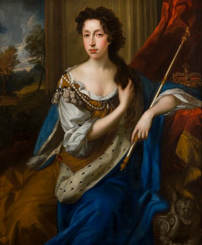 صورة للملكة ماري الثانية من مودينا (1662-1694) ، حوالي 1682-91 (زيت على قماش) بواسطة جون رايلي