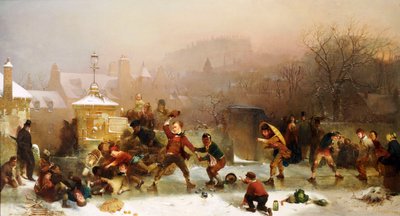 الشريحة أسفل القلعة ، إدنبرة ، 1854 بواسطة جون ريتشي
