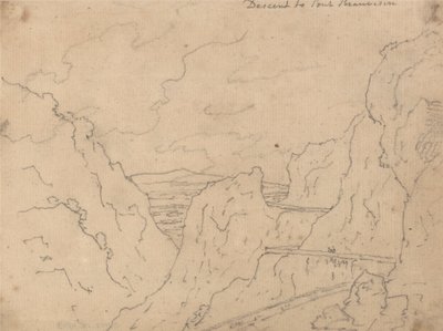 النزول إلى Pont de Beauvoisin بواسطة جون روبرت Cozens