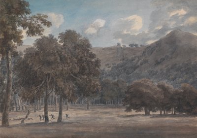 Il Parco degli Astroni - قاع الحفرة المشجرة مع الصيد الجاري بواسطة جون روبرت Cozens