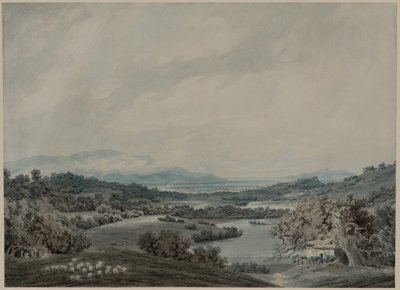 المناظر الطبيعية الإيطالية ، ج. 1790-1792. بواسطة جون روبرت Cozens