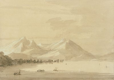 بحيرة كومو (قلم رصاص وغسل على ورق) (زوج من 111238) بواسطة جون روبرت Cozens