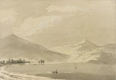 بحيرة كومو (قلم رصاص وغسل على ورق) (زوج من 111239) بواسطة جون روبرت Cozens