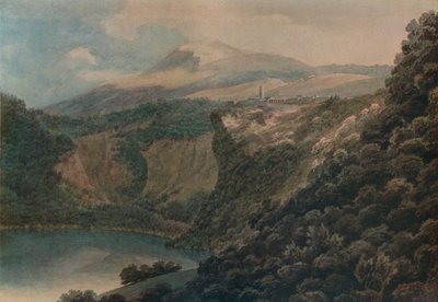 بحيرة ومدينة نيمي ، 1778 بواسطة جون روبرت Cozens