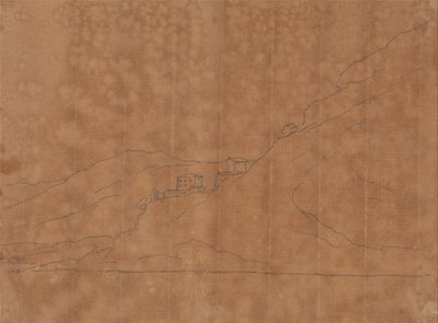 فيلات على جانب التل بواسطة جون روبرت Cozens