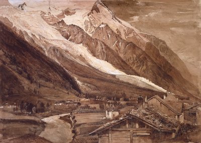 The Glacier des Bossons ، شاموني ، يونيو ١٨٤٩ بواسطة جون روسكين